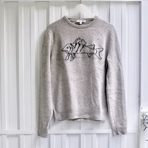 UNIQLO ✖️J W Anderson Fish Print Wool Sweater Men
